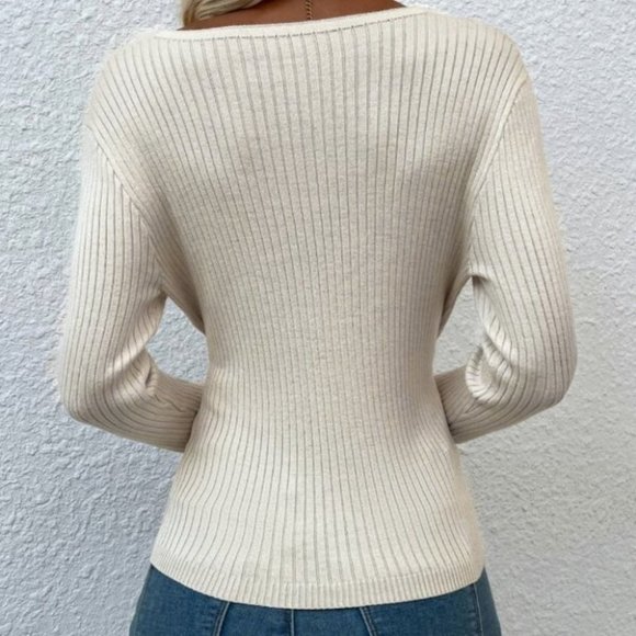 Ribbed knit sweater - Picture 6 of 7